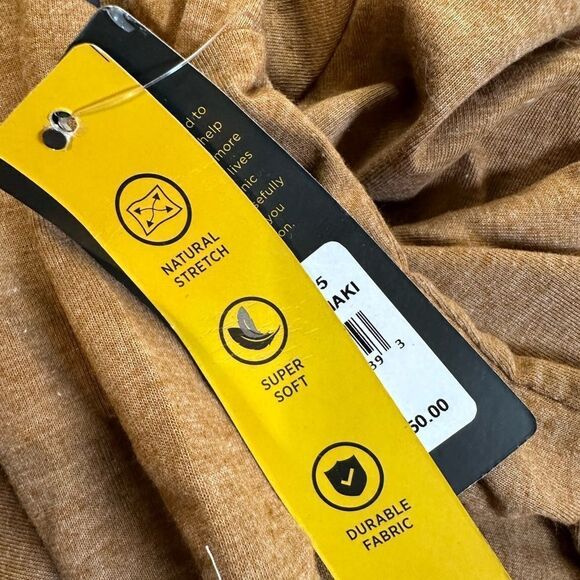 NWT LEE Men’s Tan/Camel Long Sleeve Scoop Neck Tee Shirt - Size 2XL - Picture 6 of 7